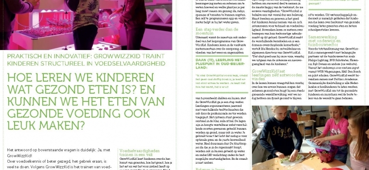 Praktisch en innovatief: GrowWizzKid traint kinderen structureel in voedselvaardigheid