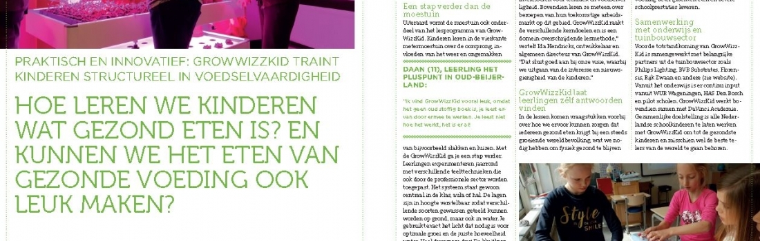 Praktisch en innovatief: GrowWizzKid traint kinderen structureel in voedselvaardigheid