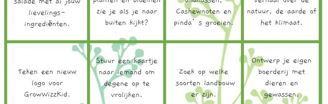 Thuis blijf bingo groep 5-8